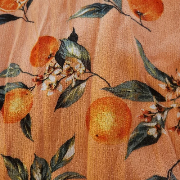 LOFT Peach Floral Blouse - Picture 3 of 3